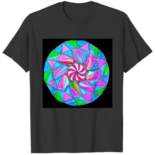 Colorful polygon T-shirt