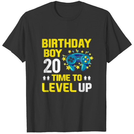 20 Year Old Birthday Boys Video Games 20Th Birthda T-shirt