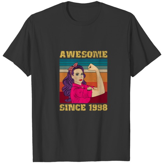 24 Years Old Women Birthday Gifts Vintage Awesome T-shirt