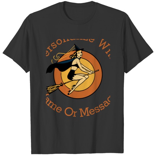 Personalized Retro Witch T-shirt