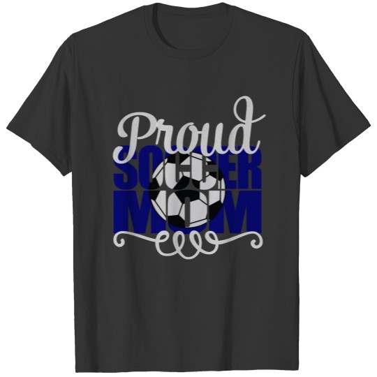 Proud Soccer Mom in Blue with "P" T-shirt