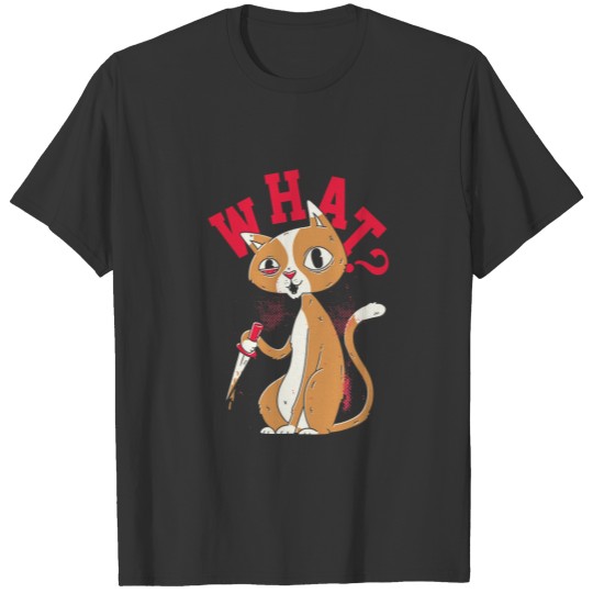 Cat Lover Gift Cat What T-shirt