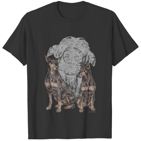 Black Doberman Dogs T-shirt