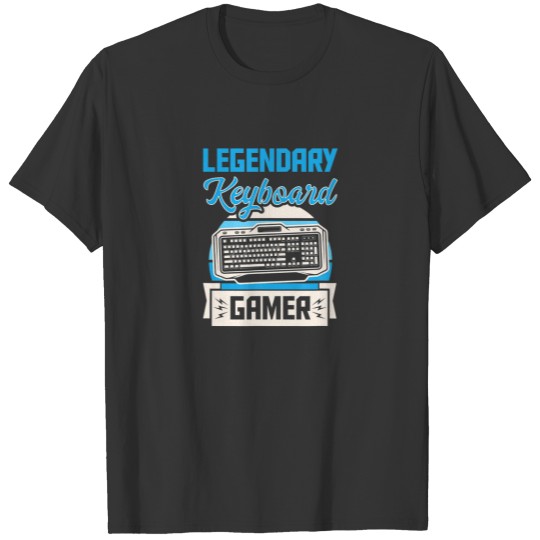 Legendary Keyboard Gamer Retro Vintage Style Compu T-shirt