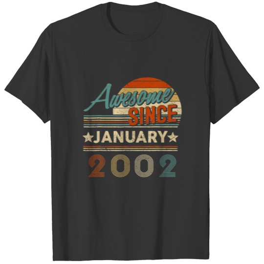 Legend Since January 2002 20Th Quarantine Birthday T-shirt