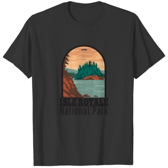 Isle Royale National Park Michigan Vintage T-shirt