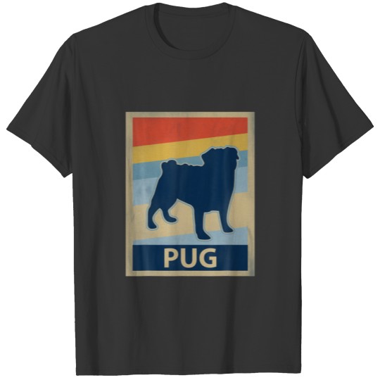 Vintage Pug Dog Apparel Graphic Pug Lover Gifts T-shirt
