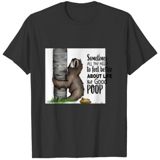 pooping Sloth Polo T-shirt