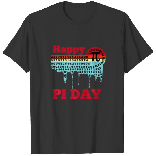Happy Pi Day Symbol Math Science Funny Vintage Pi T-shirt