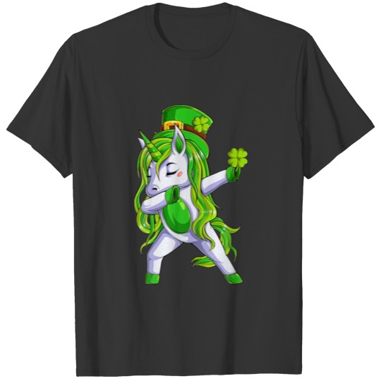 Dabbing Unicorn Leprechaun St Patricks Day For Wom T-shirt