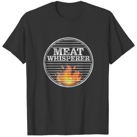 Funny BBQ Grill Dad Meat Whisperer BBQ Grilling T-shirt