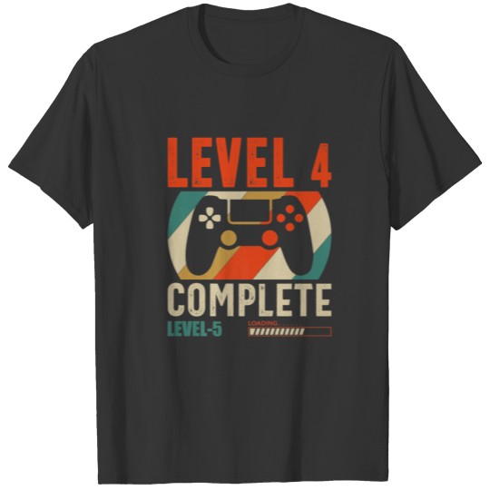 Level 4 Complete - Vintage Retro 4 Year Wedding An T-shirt