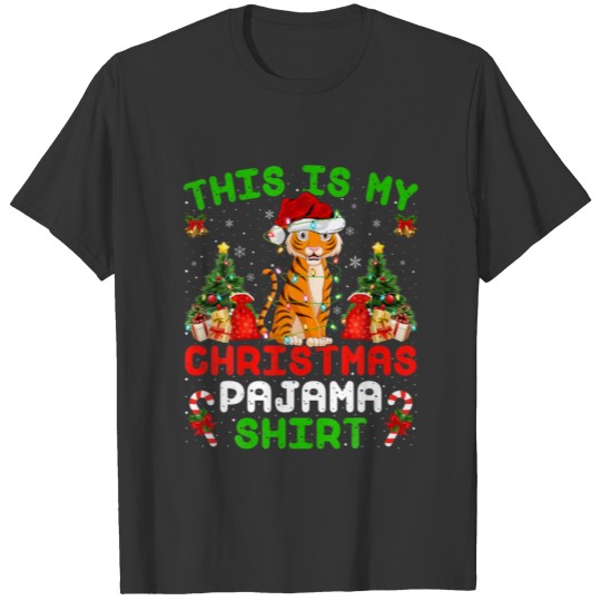 Funny This Is My Christmas Pajama Liger Christmas T-shirt