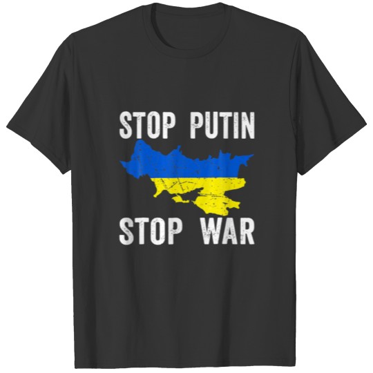 Stop Putin Stop War Stand With Ukraine Ukrainian F T-shirt