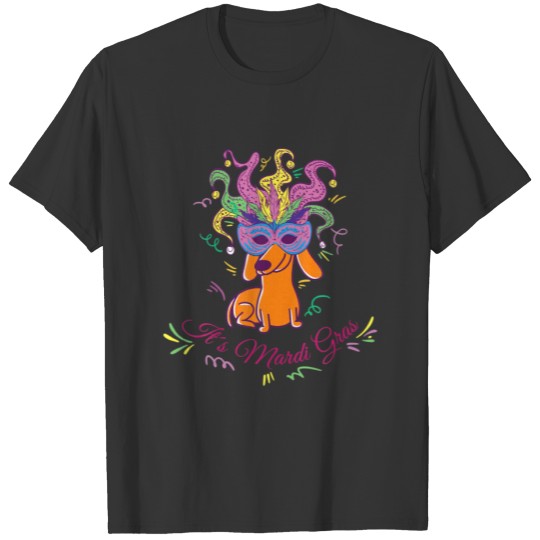Mardi Gras Dude, Fat Tuesday,Mardi Gras Cat T-shirt