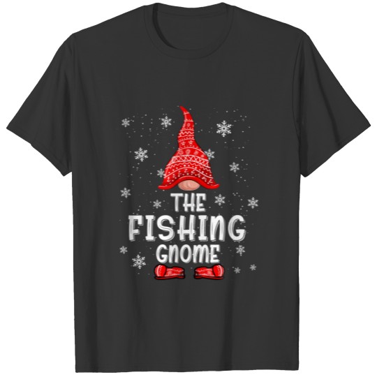 The Fishing Gnome Christmas Pajama Matching Family T-shirt
