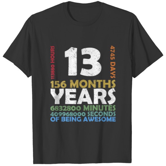 Level 13 Unlocked Video Game 13Th Birthday Party R T-shirt