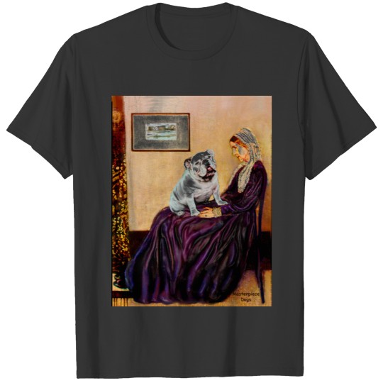 English Bulldog 9 - Whistler&apos;s Mother T-shirt