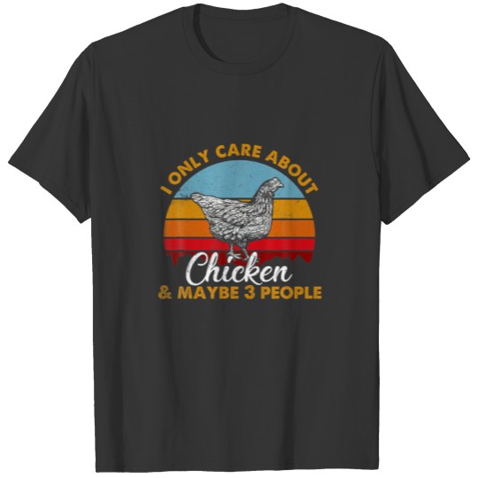 Retro Style Sunset Chicken T-shirt