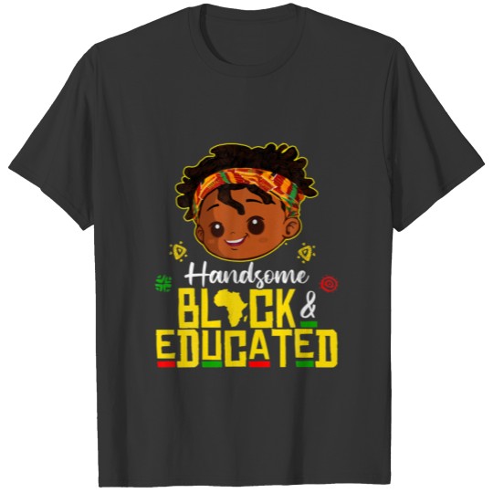 Handsome Black Educated Black African Boys Junenth T-shirt