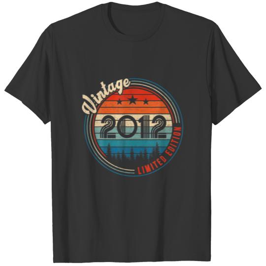 Vintage 2012 10Th Year Old Birthday Gifts Limited T-shirt