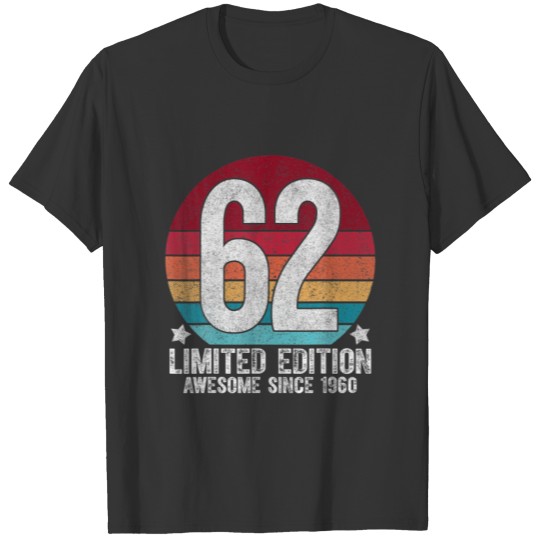 62 Year Old Vintage 1960 Retro Limited Edition 62N T-shirt