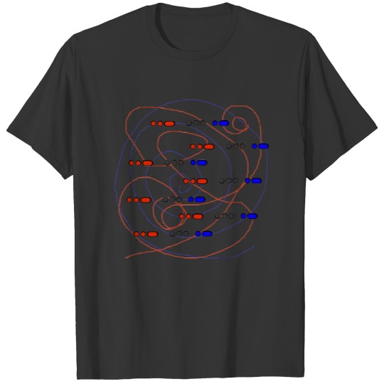 Patriotic Waves USA Morse Code T-shirt