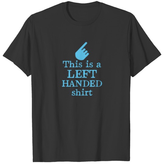 This is a LEFT handed  in blue T-shirt