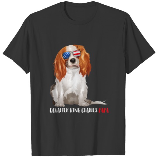 Weenie Papa Cavalier King Charles Dad Dog T-shirt