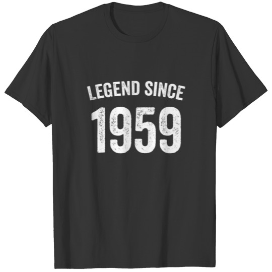 Vintage 1959 63Rd Birthday Idea For Legend Since 1 T-shirt