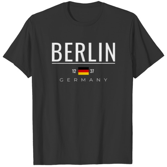 Berlin Germany  Est. 1237 WT Sweat T-shirt