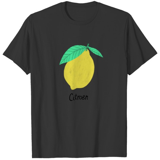 Lemon Citroen Dutch Fruity Fun Food Art T-shirt