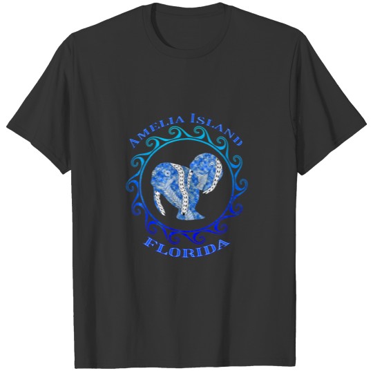 Amelia Island Florida Vacation Tribal Manas T-shirt