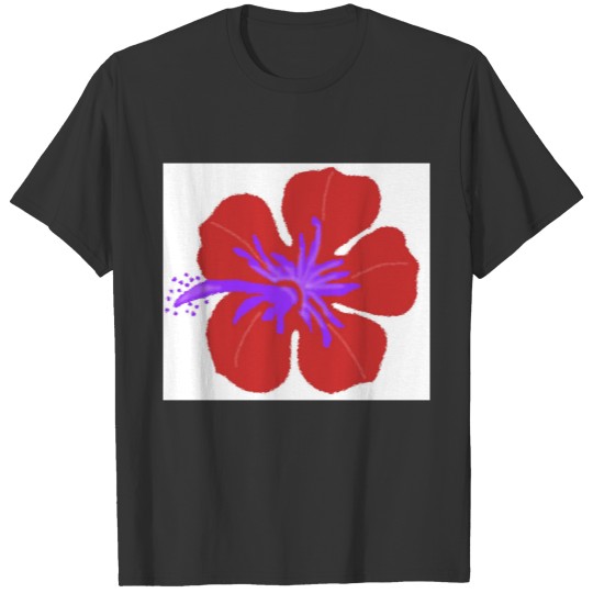 Hibiscus Red and Purple series T-shirt