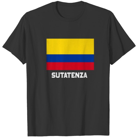 Sutatenza Colombia Flag Emblem Escudo Bandera Cres T-shirt