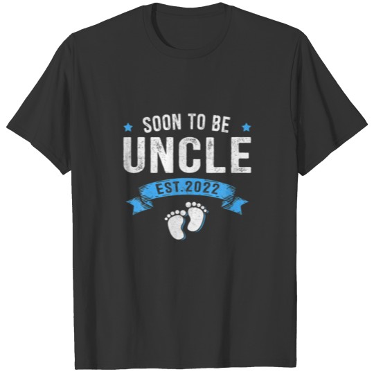 Mens Soon To Be Uncle Est. 2022 T-shirt