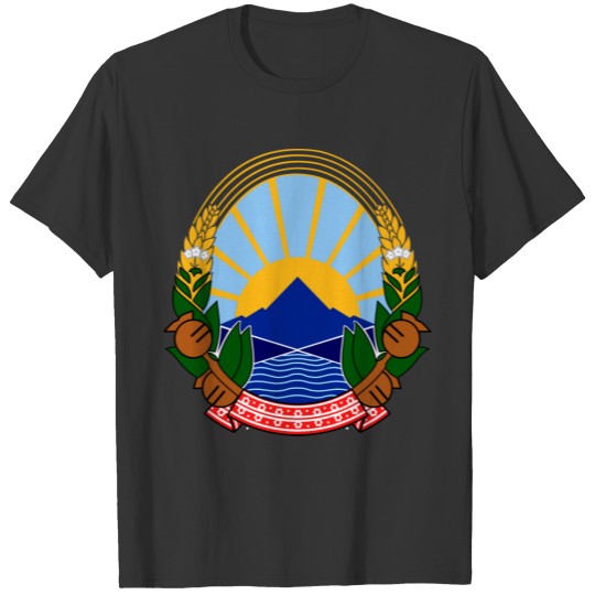 north macedonia emblem polo T-shirt