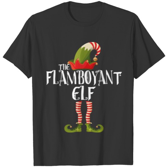 flamboyant elf family elf matching christmas T-shirt