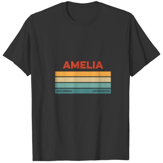 My Name Is Amelia Funny Name Tag T-shirt