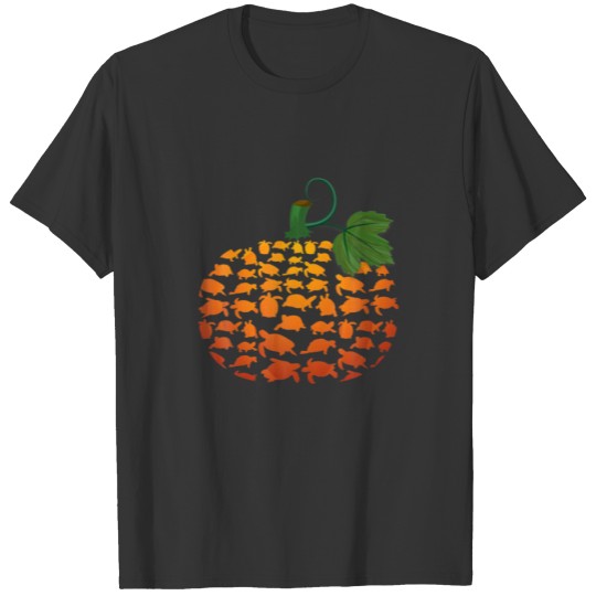 Cute Pumpkin Turtle Sea Halloween Costume Gift Far T-shirt