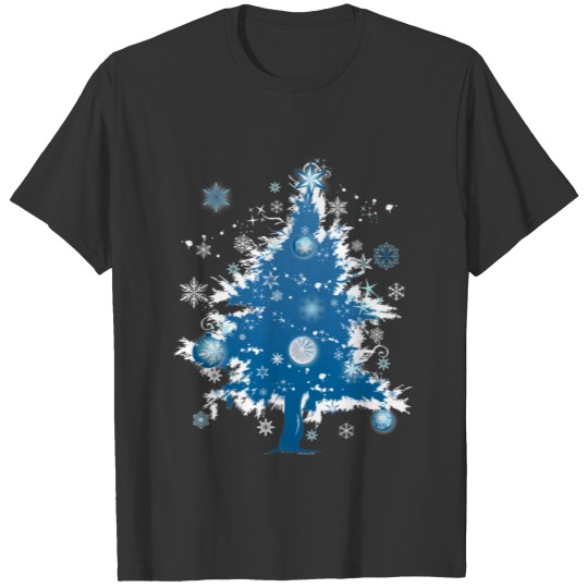 Blue Christmas Tree T-shirt