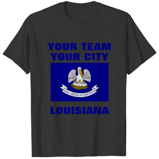Team Louisiana State Flag Raglan T-shirt