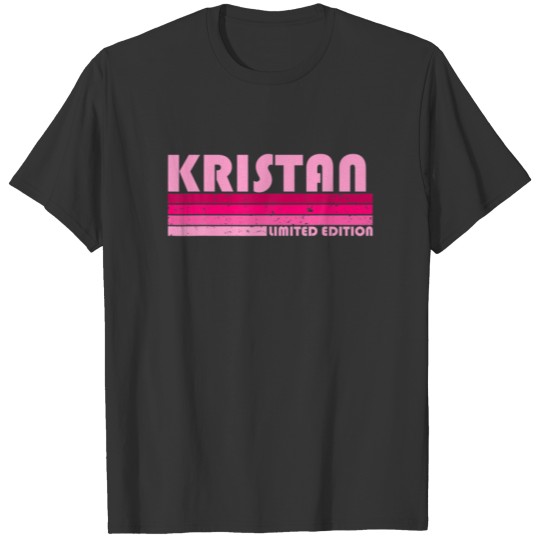 KRISTAN Name Personalized Retro Vintage 80S 90S Bi T-shirt