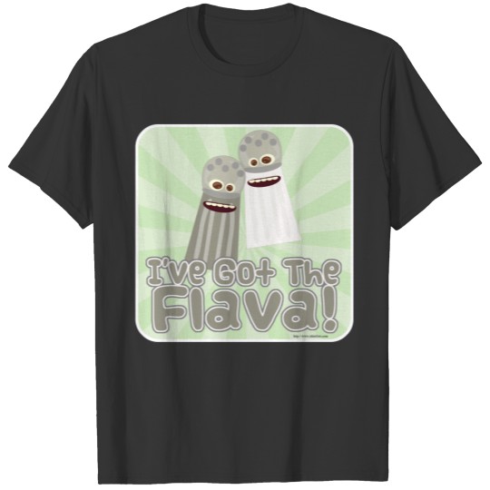 Funny Flavor Slogan Salt and Pepper Pals Cartoon T-shirt