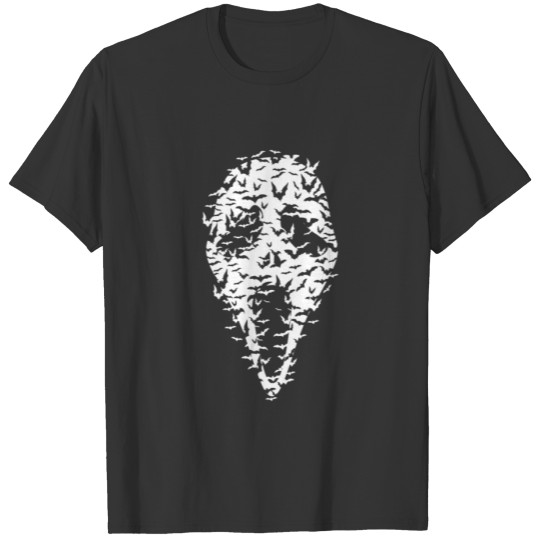 Horror Mask Out Of Birds T-shirt