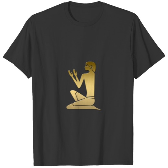 Ancient Egyptian praying figure T-shirt