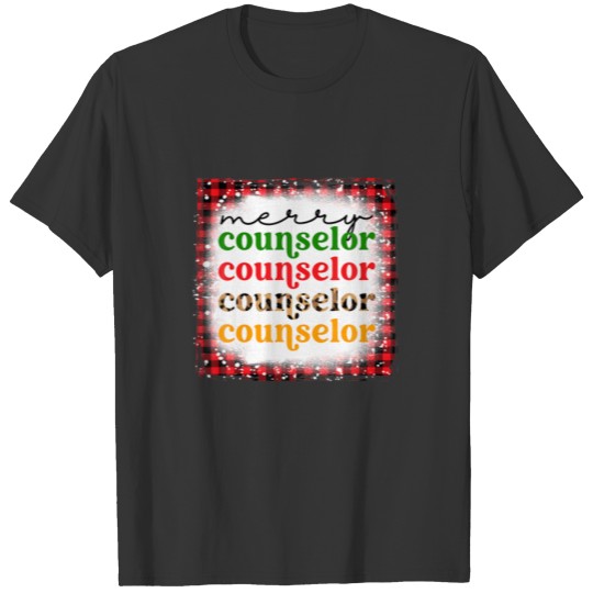 Bleached Merry Counselor Funny Counselor Squad Chr T-shirt