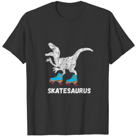 Funny Trex Skating Loverskate Dinosaurs Skatesauru T-shirt