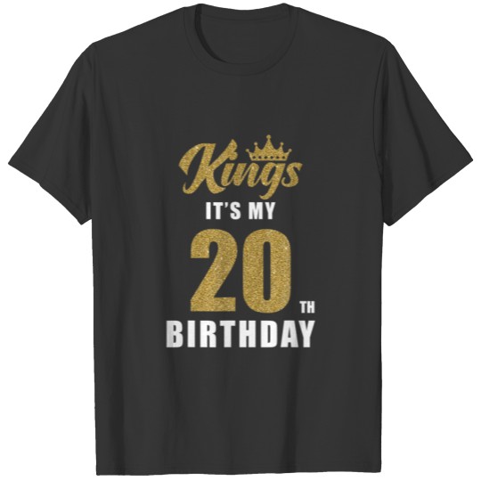 It's My King's Birthday 20Th Birthday 20 Year Old T-shirt