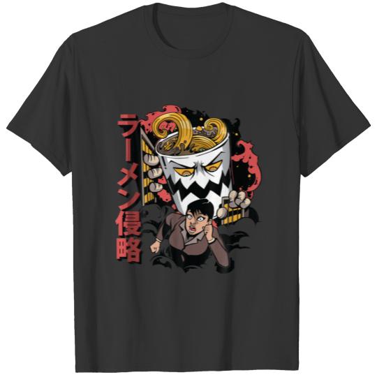 Ramen Invasion - Anime Art - Japanese Food Aesthet T-shirt